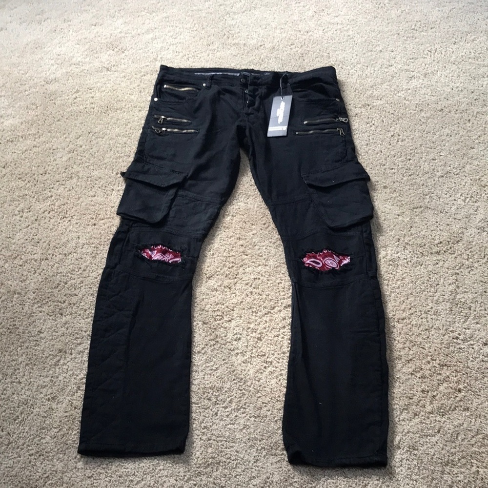 NWT! ROCKSTAR men's Size 36 black skate jeans